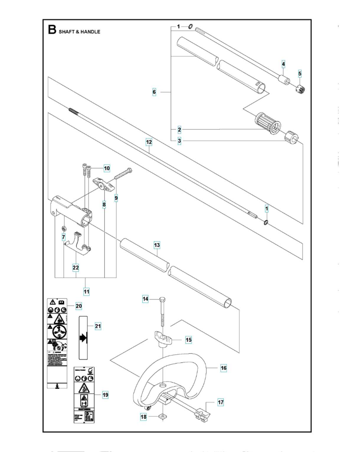husqvarna 322l parts diagram