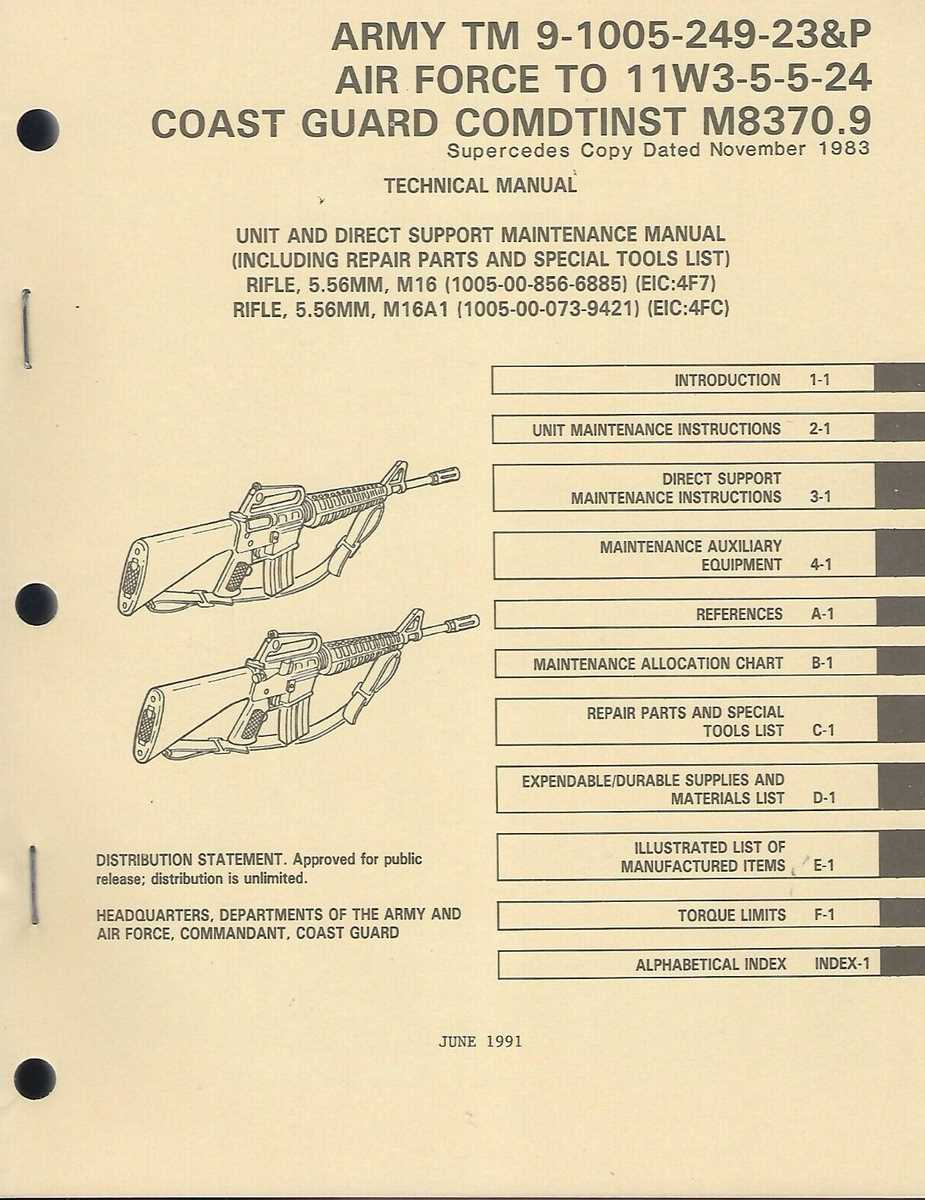 m16 diagram parts