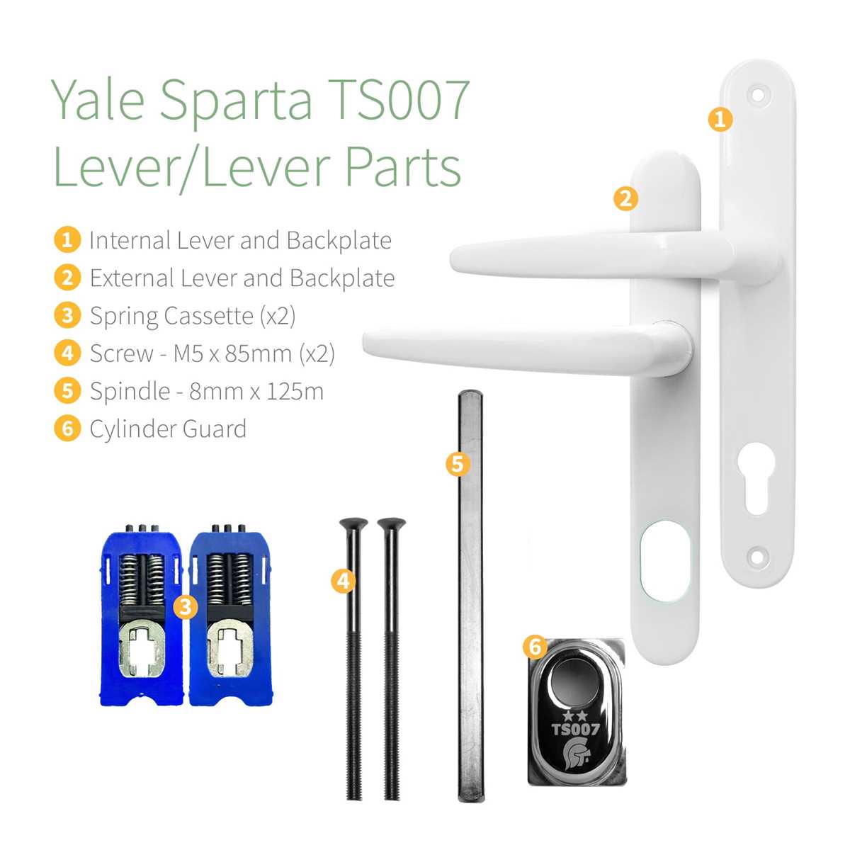 door lever parts diagram