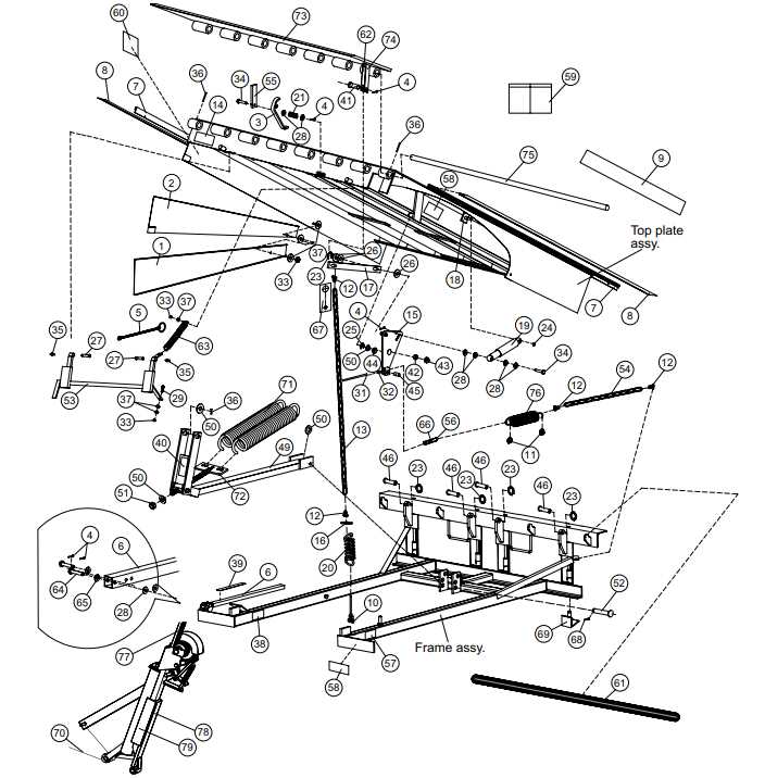 parts of a dock diagram