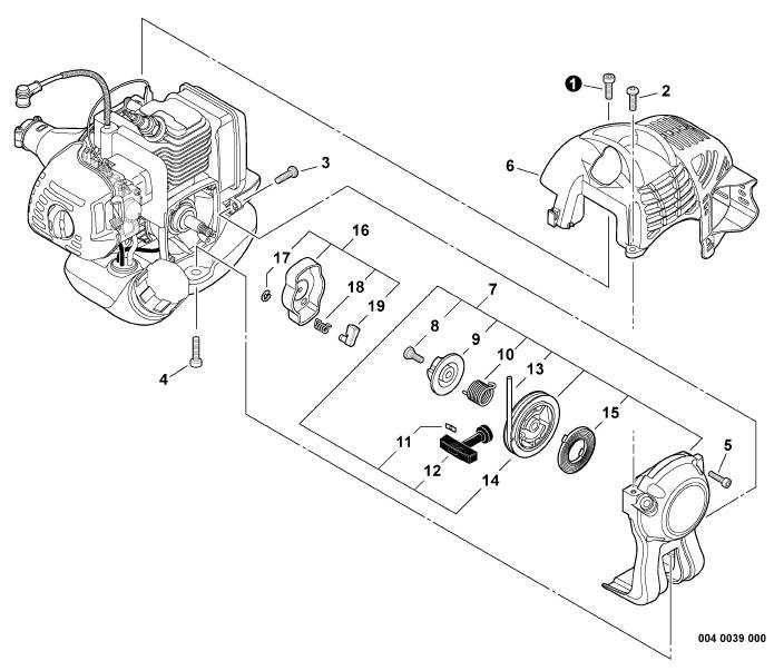 echo hedge trimmer parts diagram