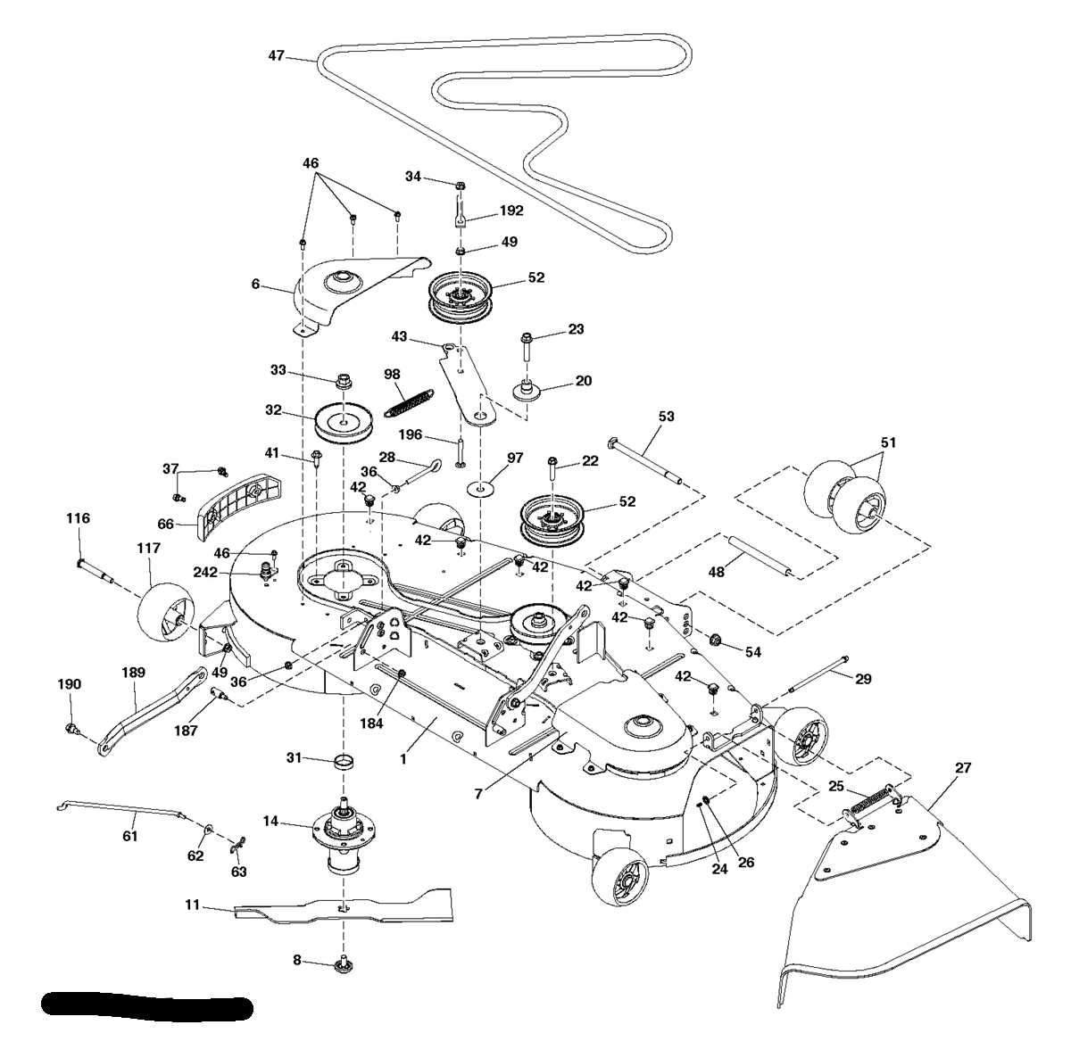 husqvarna self propelled mower parts diagram