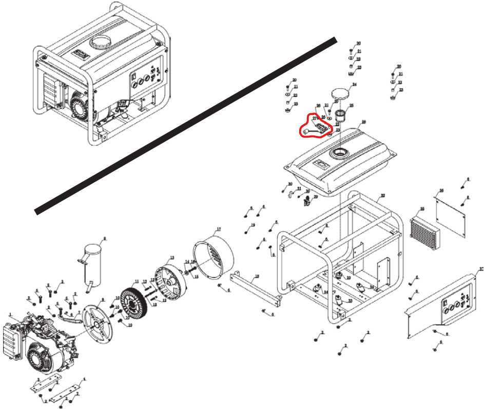 coleman generator parts diagram