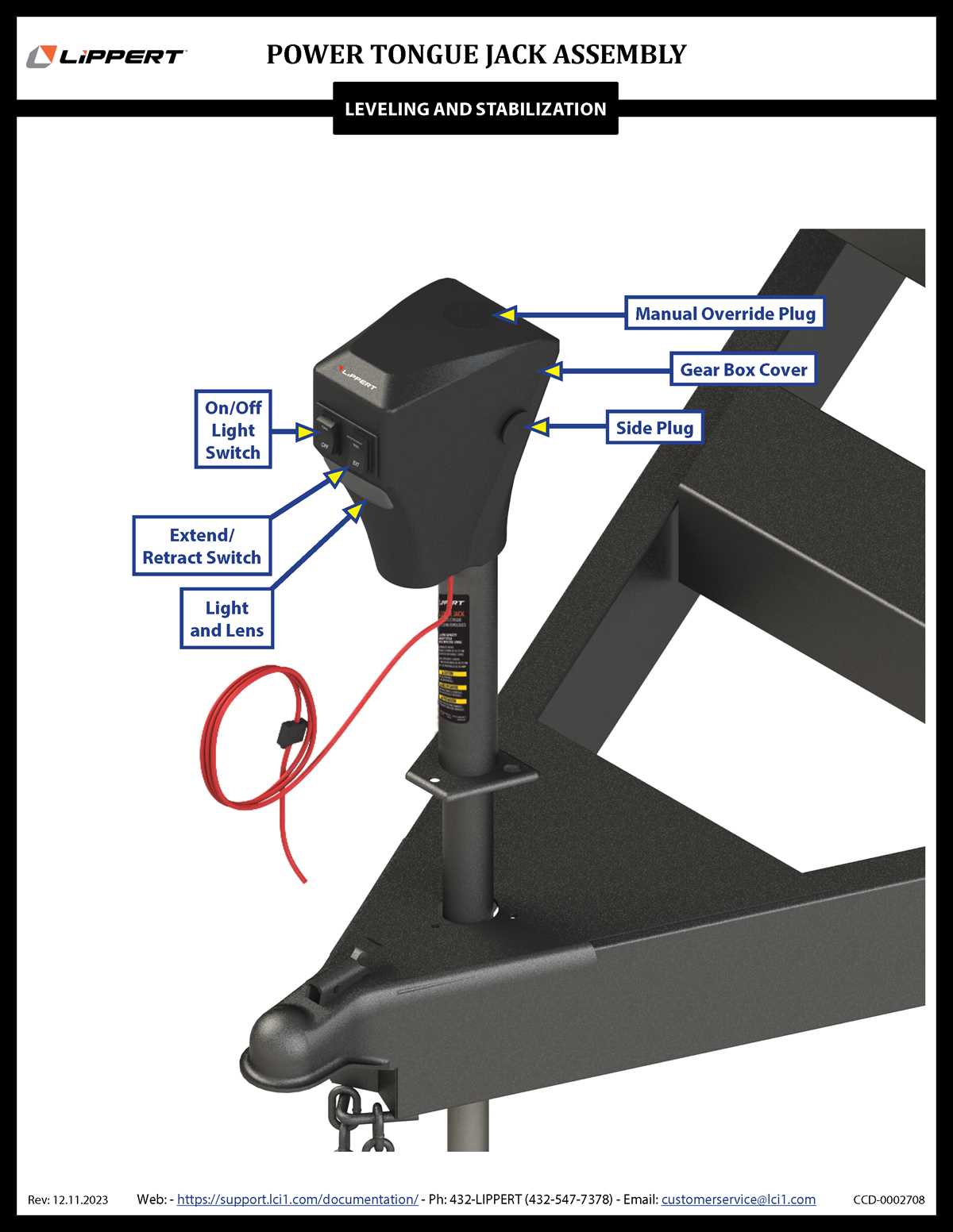 fic 3500 tongue jack parts diagram