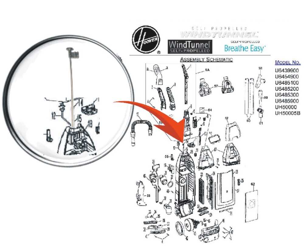 parts diagram hoover windtunnel