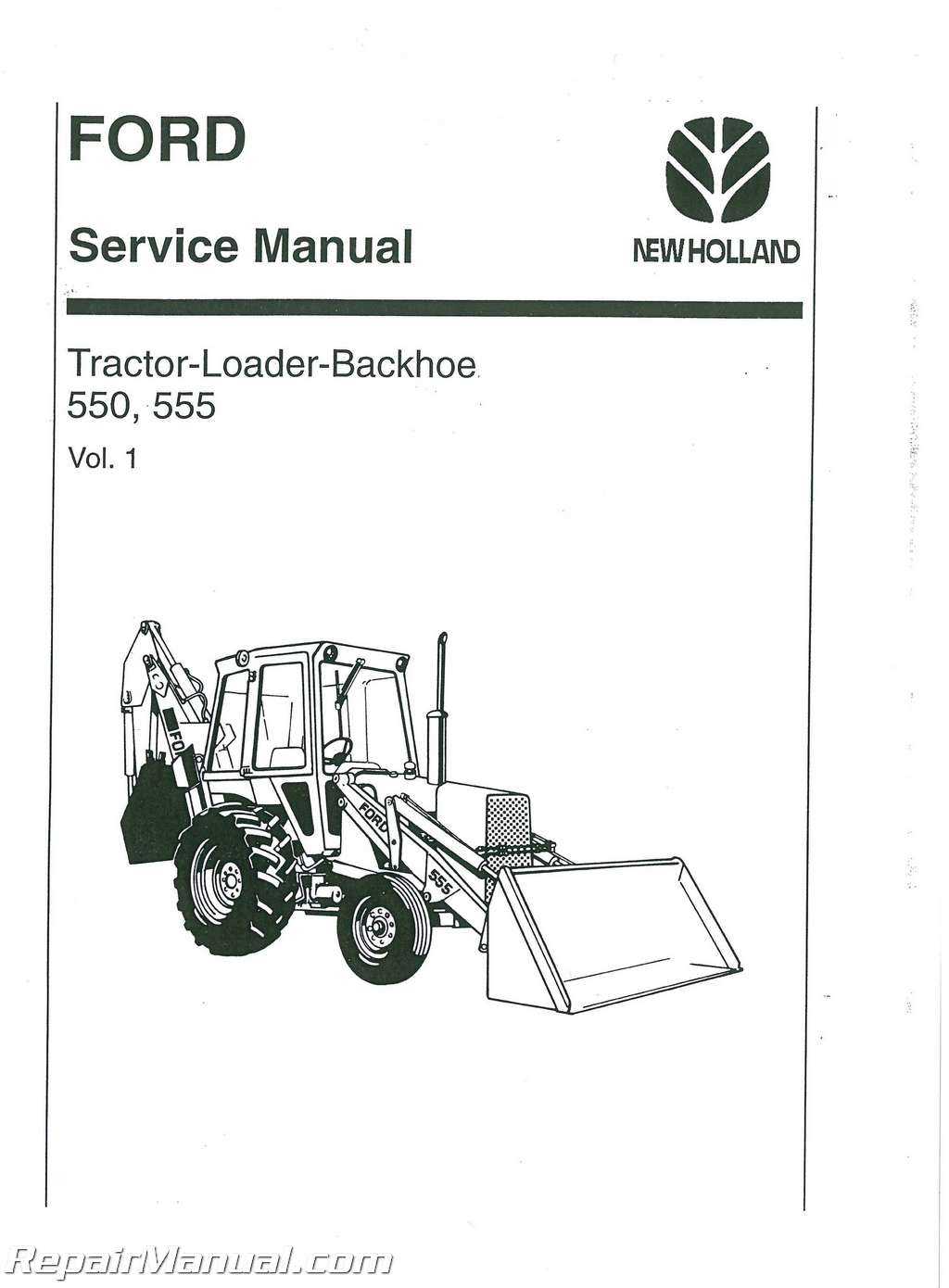 ford 555b backhoe parts diagram