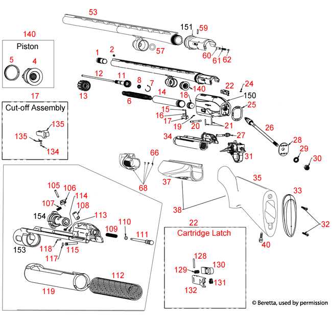 side by side shotgun parts diagram