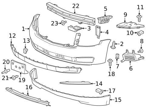 front end chevy silverado parts diagram