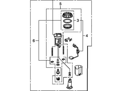 fuel pump parts diagram