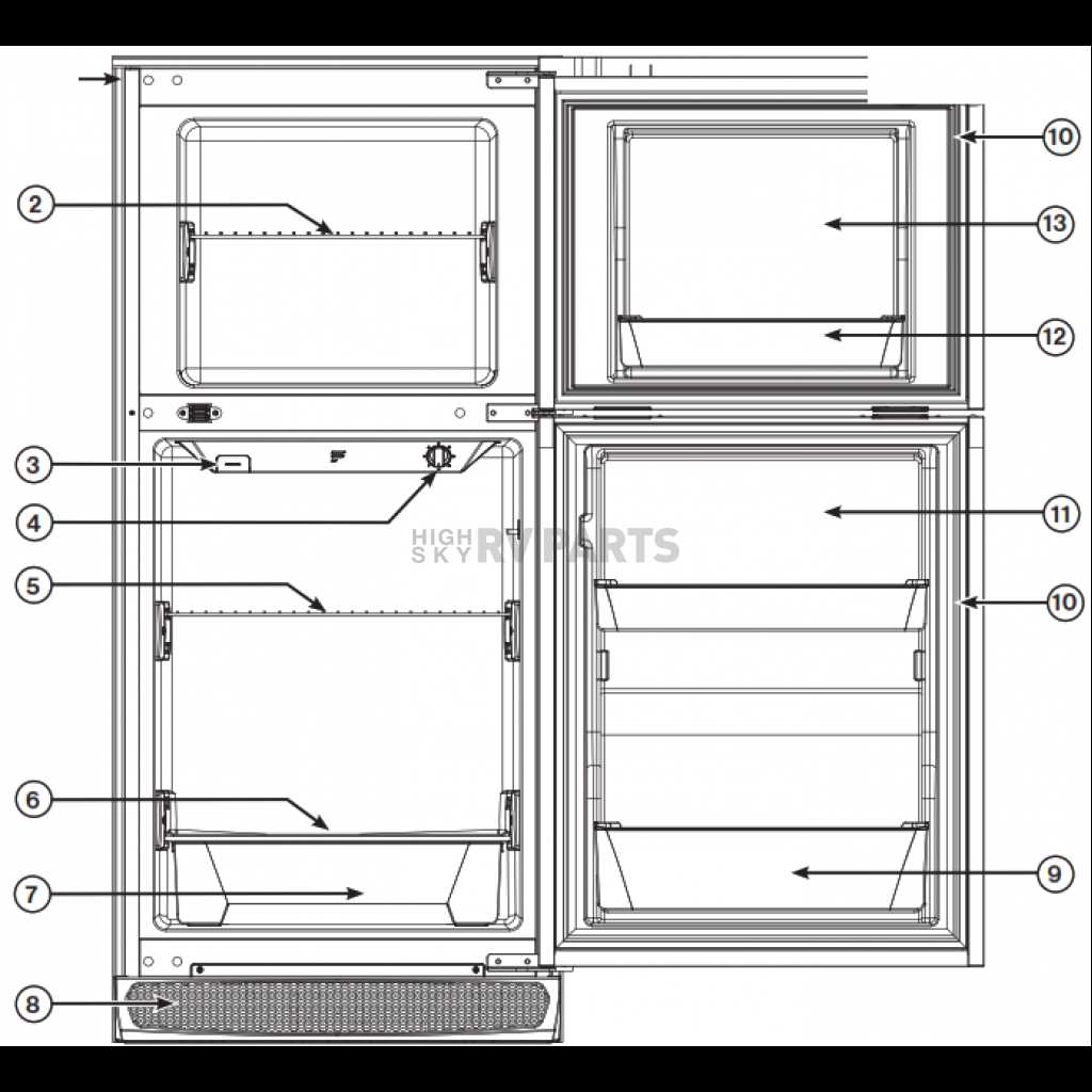 furrion refrigerator parts diagram