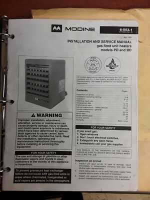 modine heater parts diagram