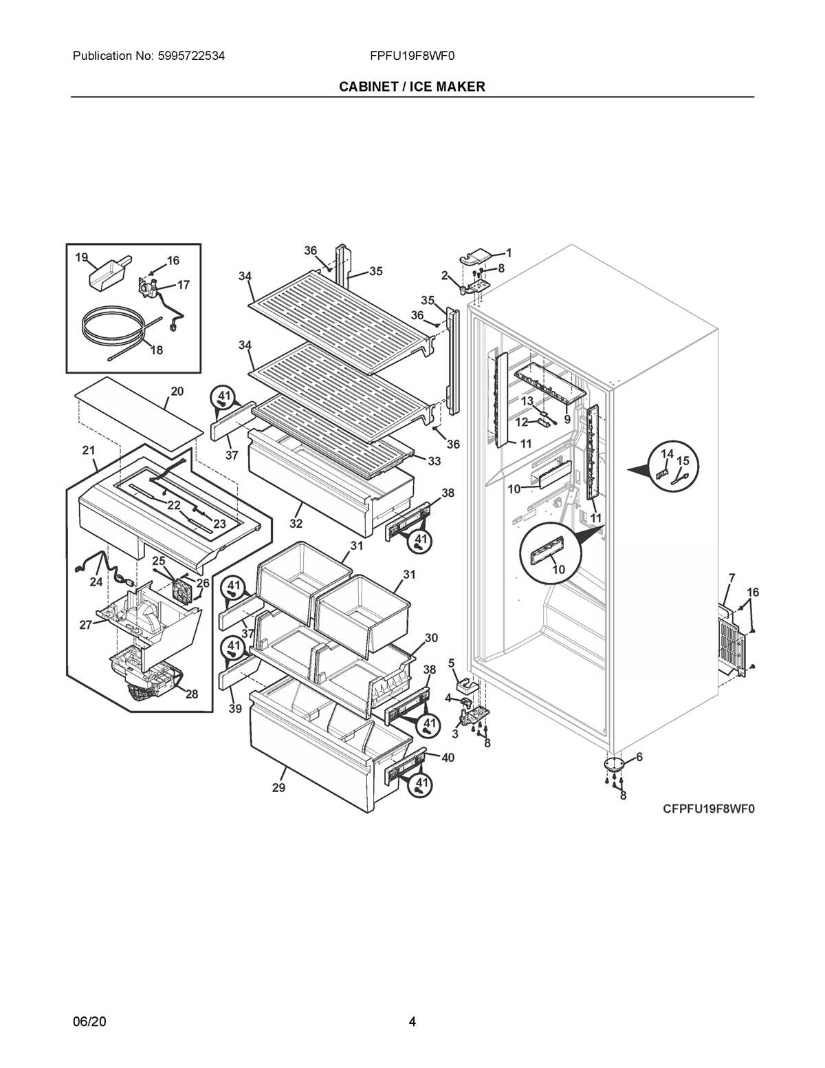 ge ice maker parts diagram
