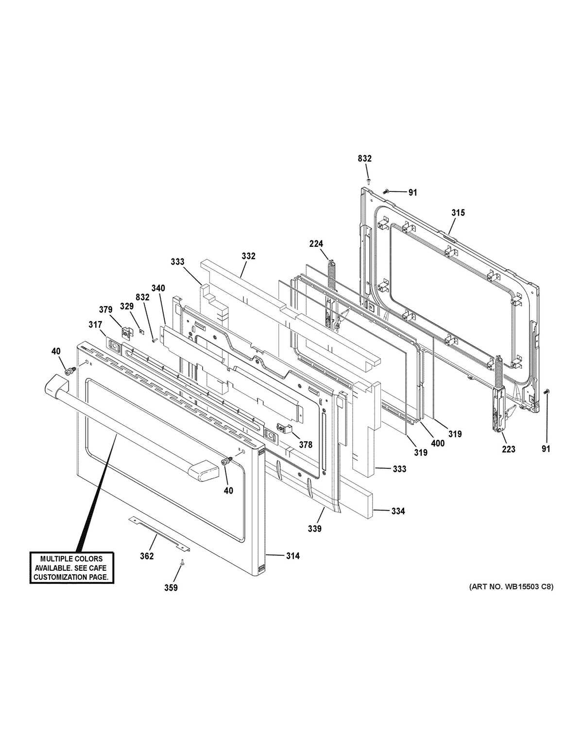 ge range parts diagram