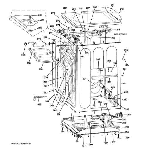 general electric washer parts diagram