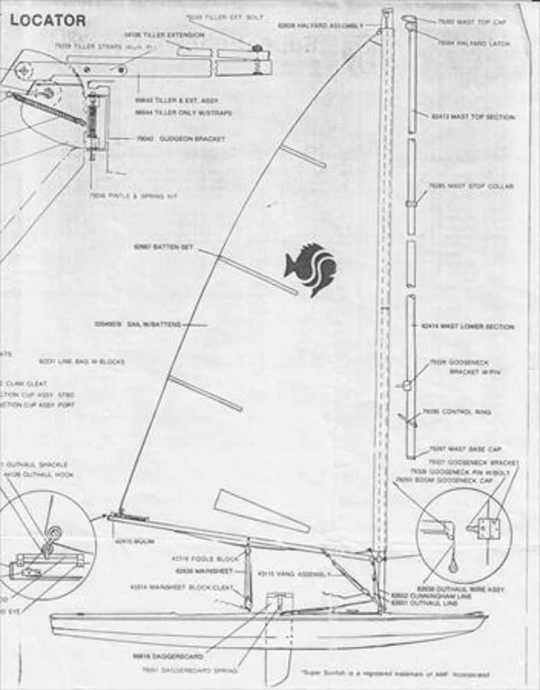 sunfish parts diagram