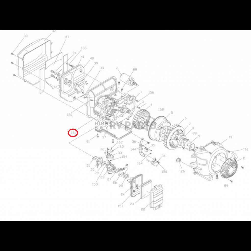 coleman generator parts diagram
