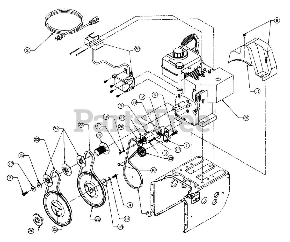 craftsman snow blower parts diagram craftsman snow blower parts diagram