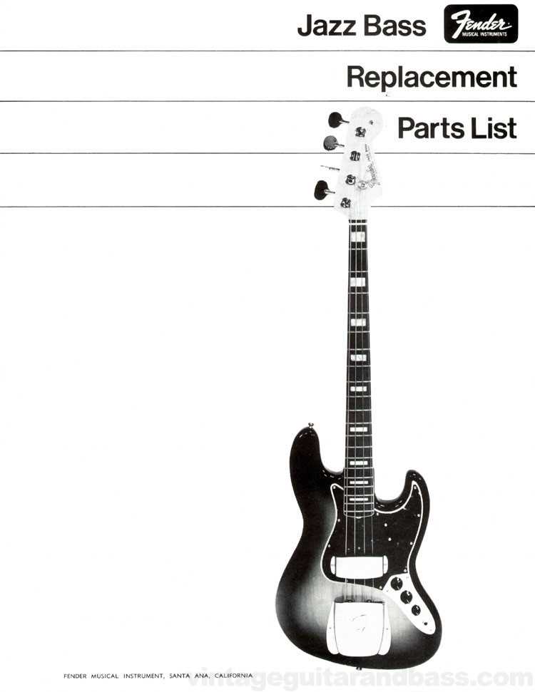 bass parts diagram