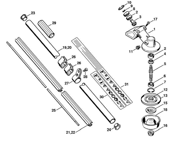 stihl fs250r parts diagram