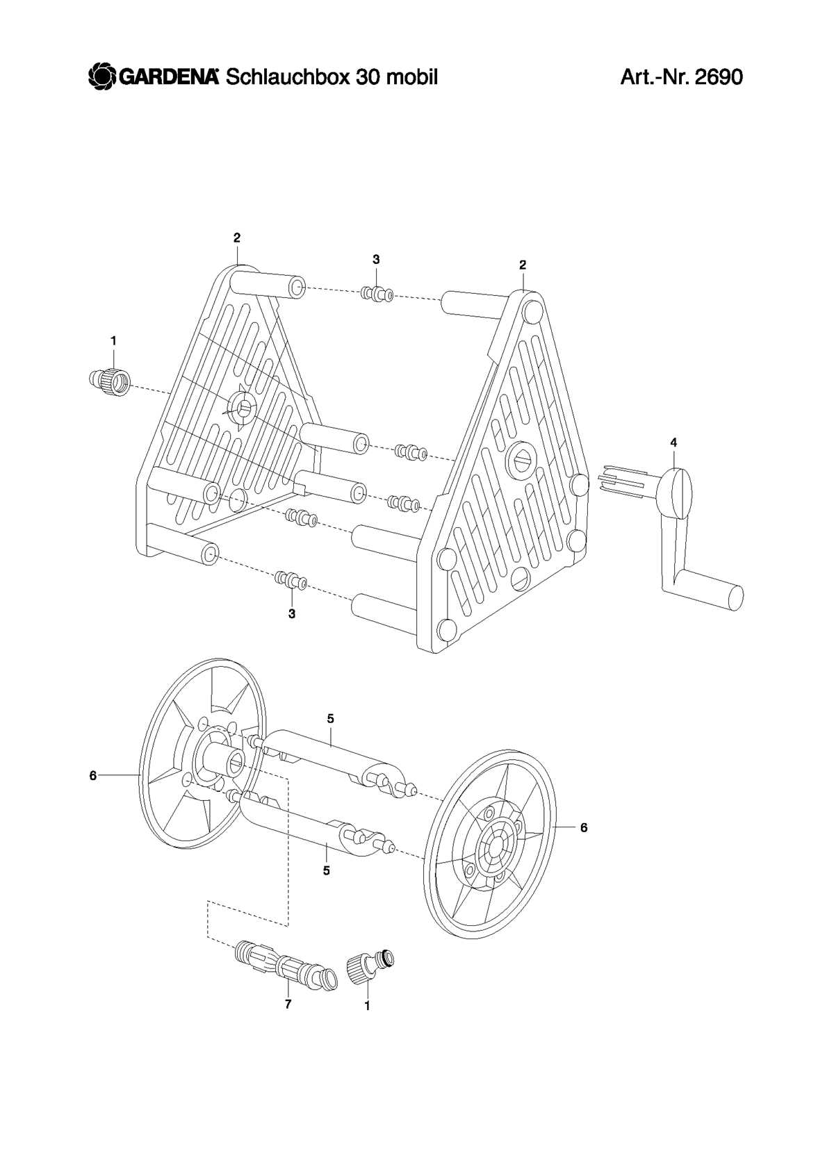 suncast hose reel parts diagram