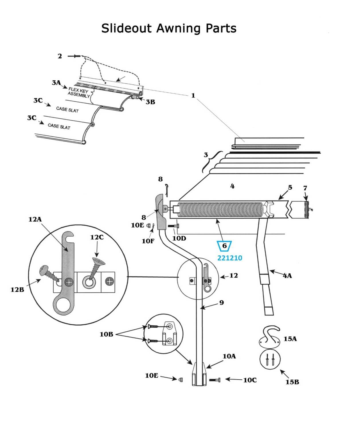 lippert awning parts diagram