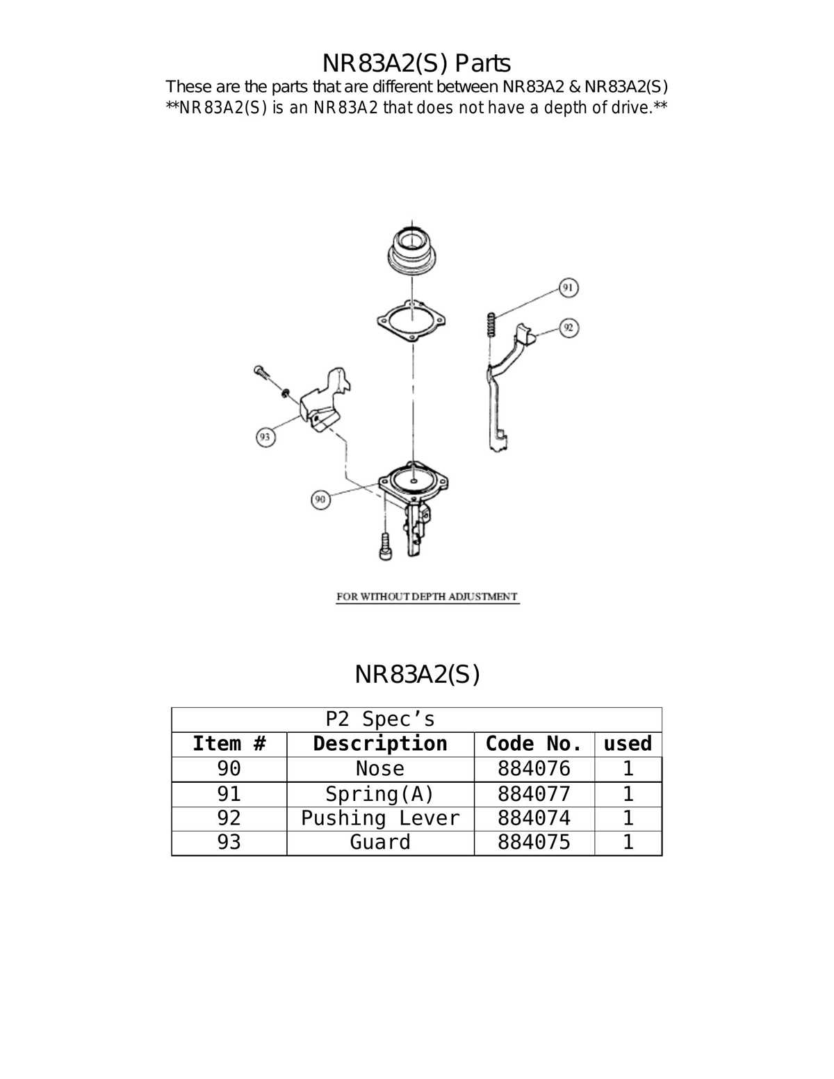 hitachi nr83a parts diagram