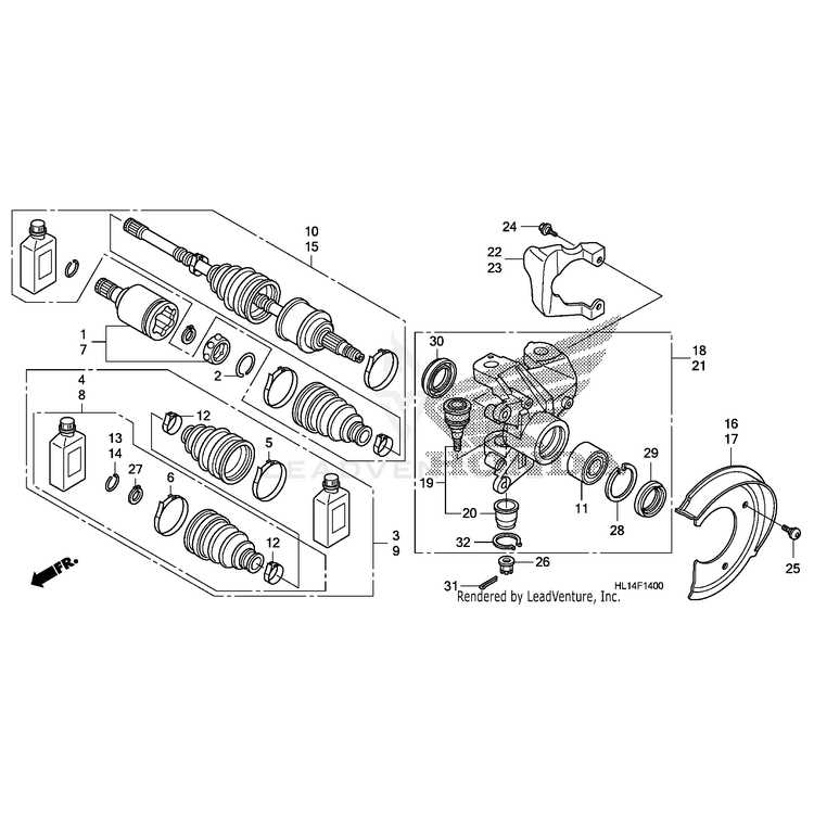 honda parts atv diagram