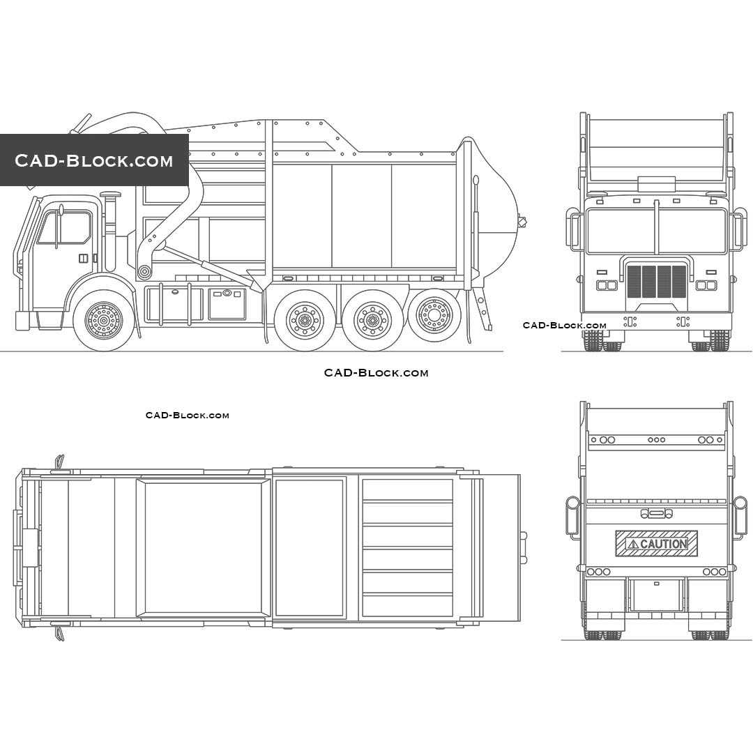 garbage truck parts diagram