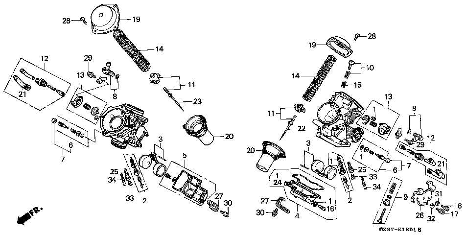 honda gx160 carburetor parts diagram honda gx160 carburetor parts diagram