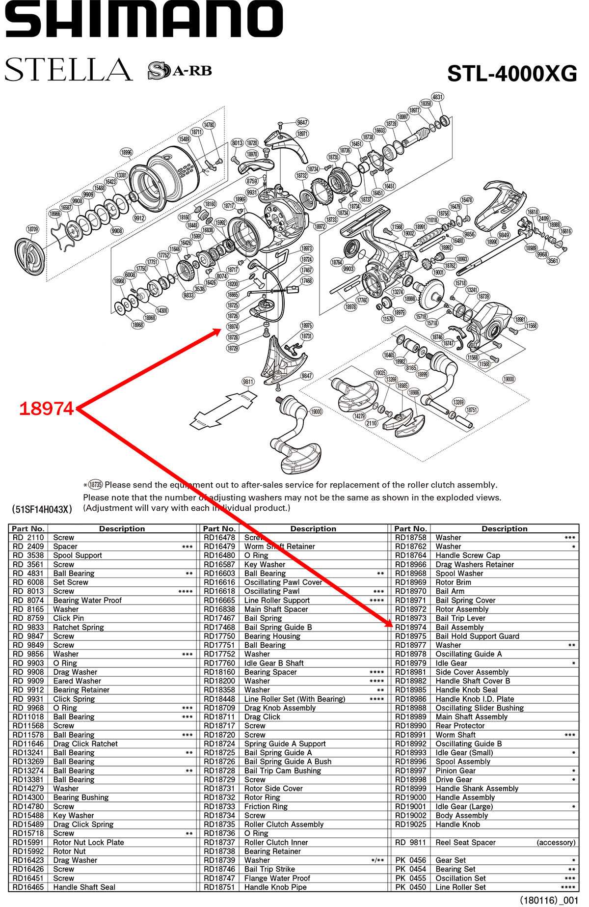 shimano reel parts diagrams