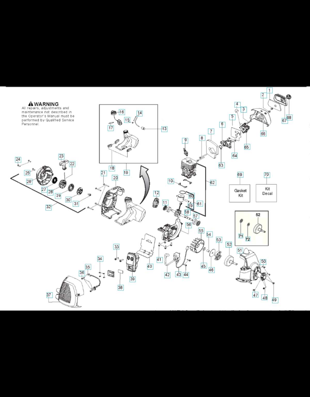 husqvarna 128cd parts diagram