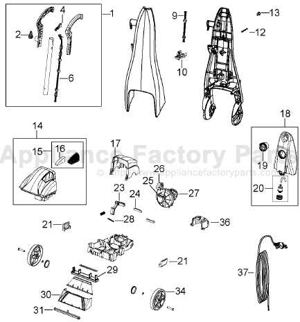 bissell proheat parts diagram