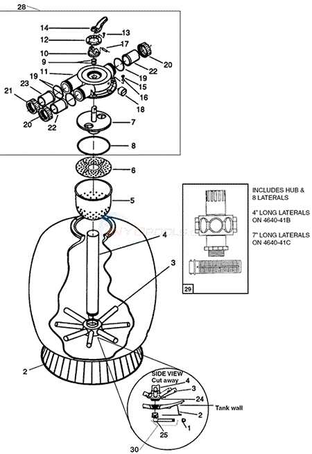 intex sand filter pump parts diagram