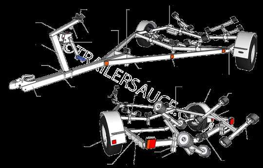 parts of a boat trailer diagram