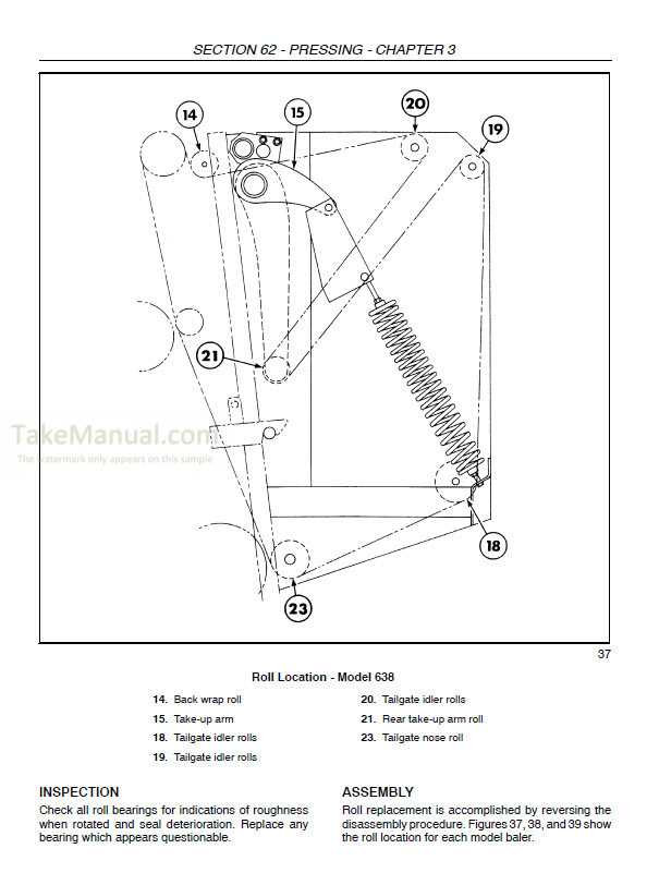 new holland baler parts diagram