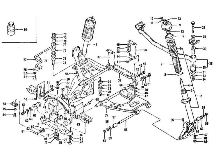 rear suspension parts diagram