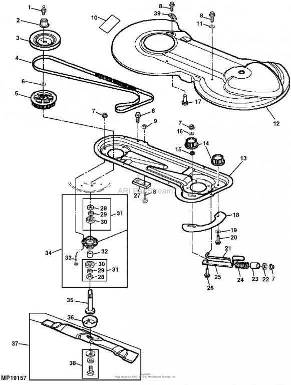 john deere 160 parts diagram