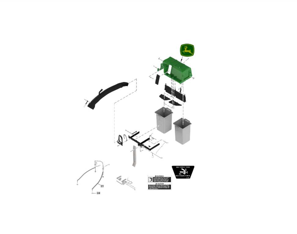 john deere 48 accel deep deck parts diagram