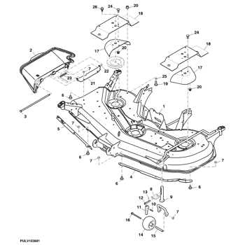 john deere 54d mower deck parts diagram