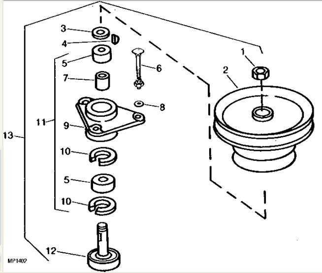 john deere 60 inch mower deck parts diagram