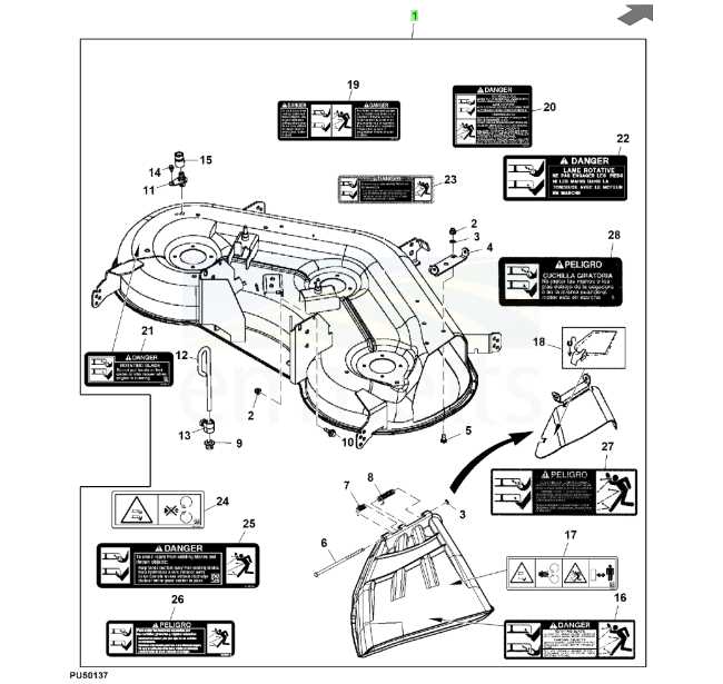 john deere e120 parts diagram