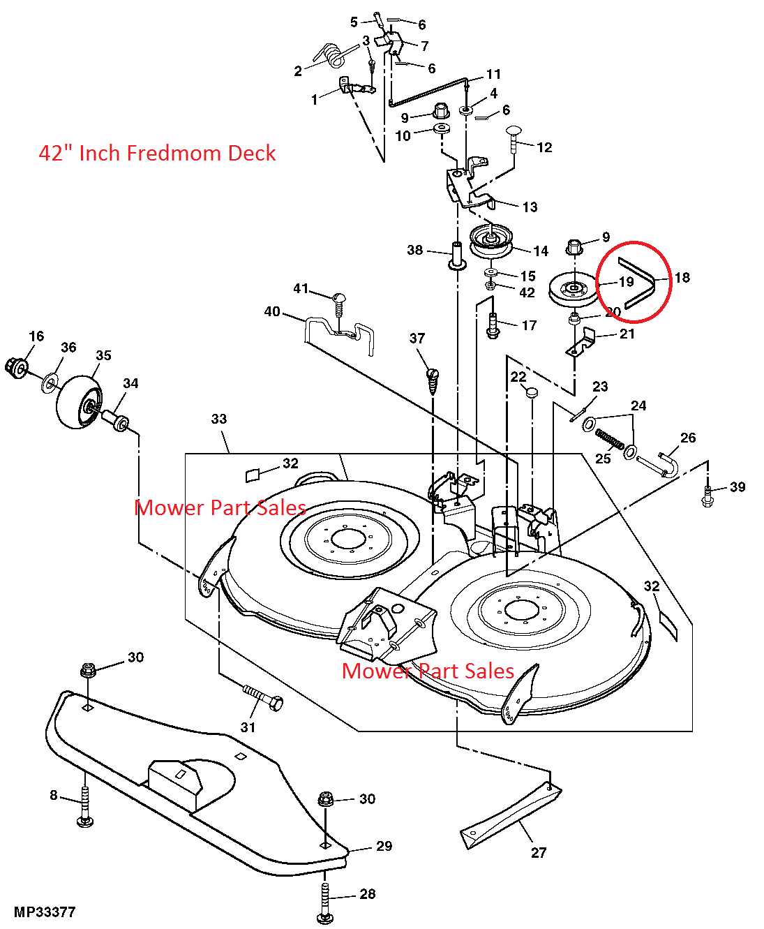 john deere la115 mower deck parts diagram