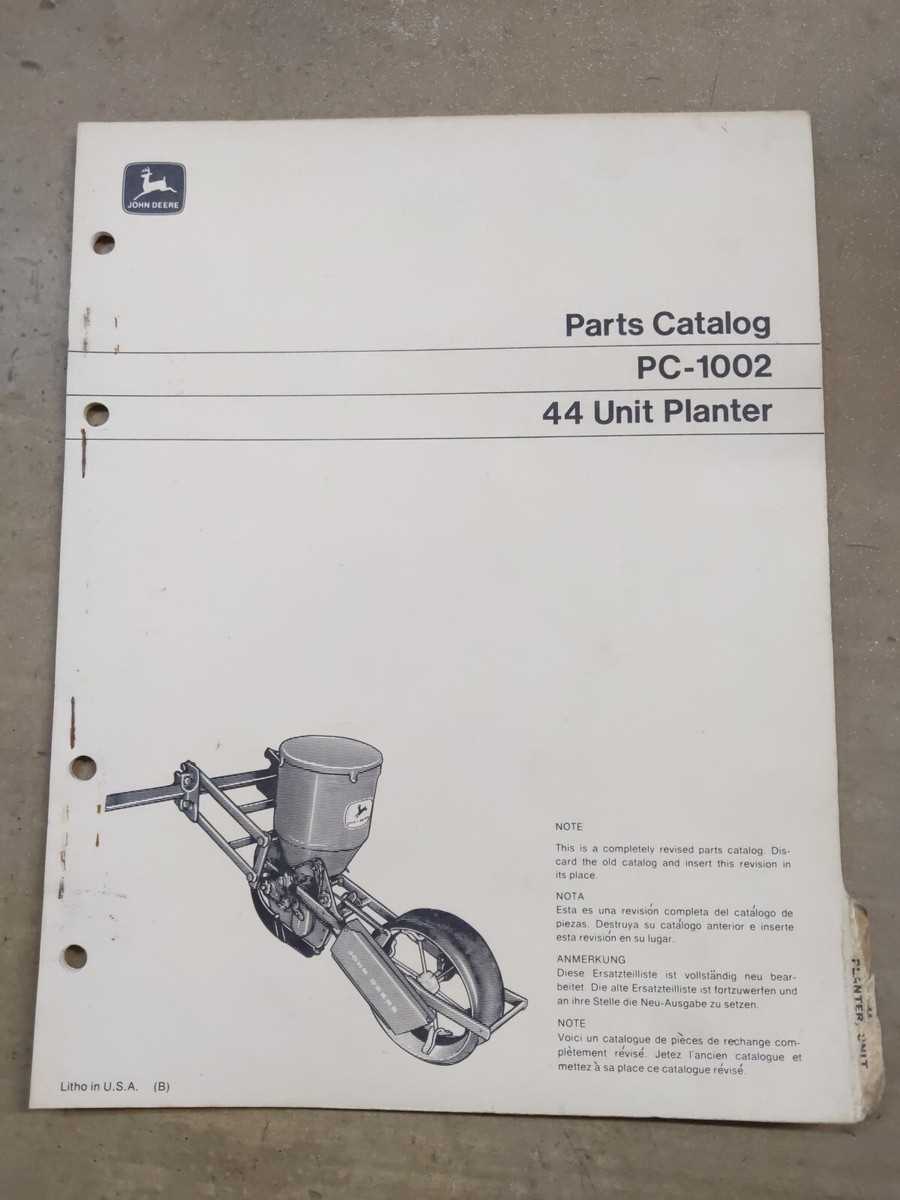 john deere planter parts diagram