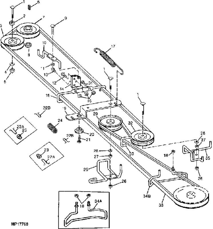john deere stx38 black deck parts diagram