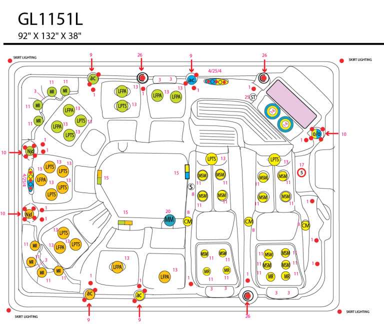 parts of a hot tub diagram