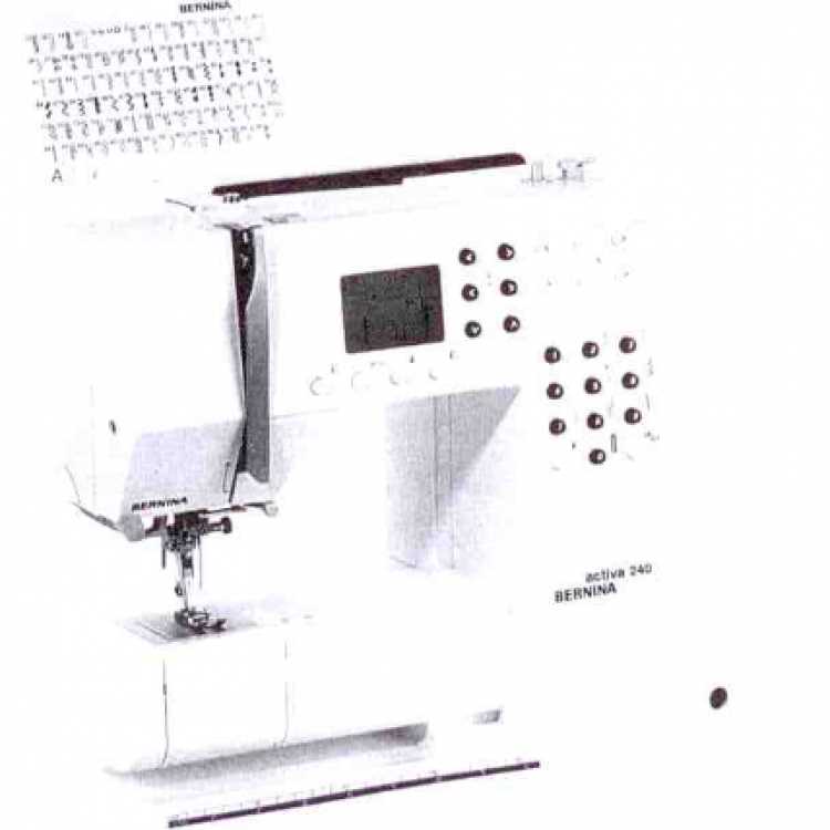 bernina sewing machine parts diagram