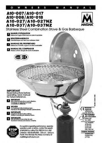 magma grill parts diagram