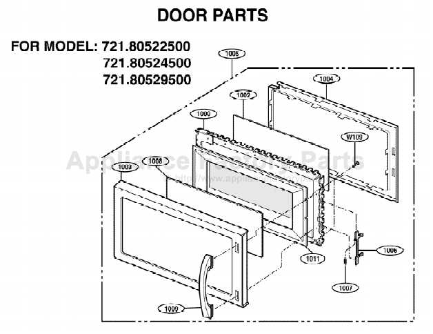 kenmore microwave model 721 parts diagram