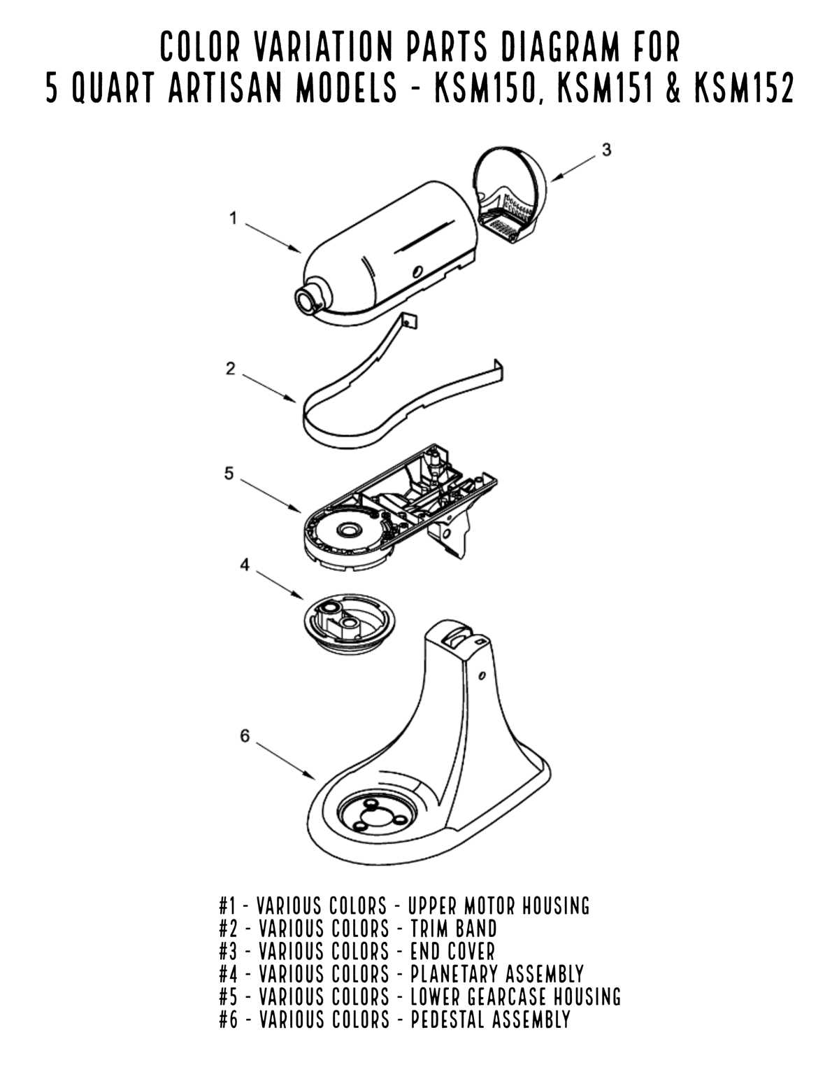 kitchenaid artisan mixer parts diagram kitchenaid artisan mixer parts diagram
