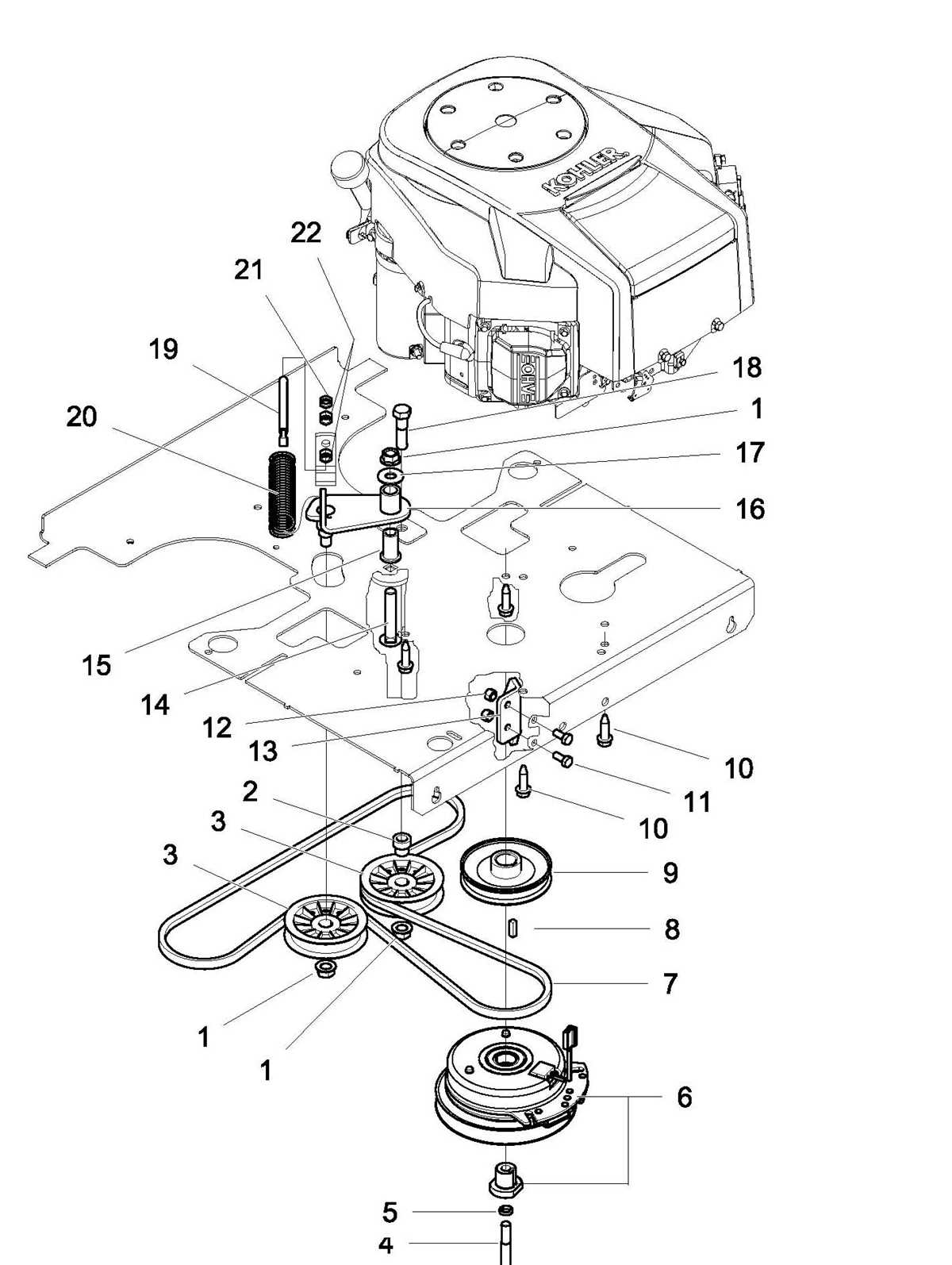 kohler courage 20 parts diagram